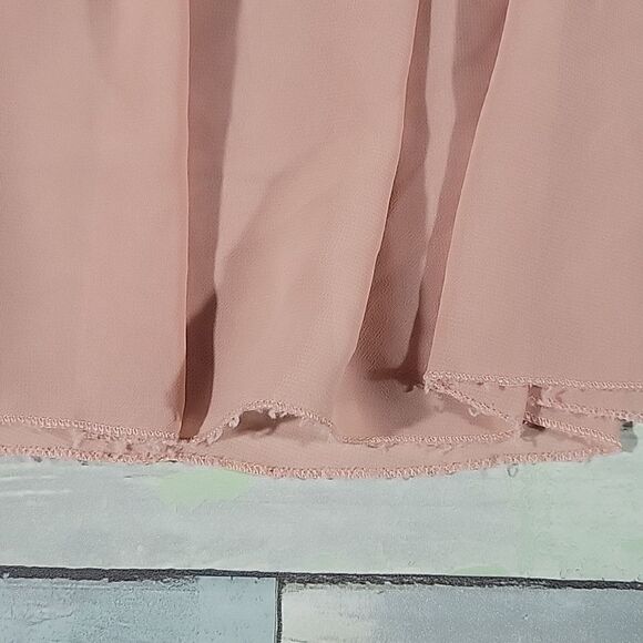 Pinup-Girl Long Sheer Dusty Rose Skirt One Size - Picture 2 of 7